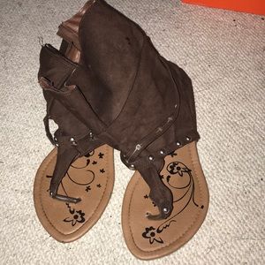 Brown sandals